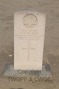 Kantara War Memorial Cemetery - McBride, Neil Hamilton